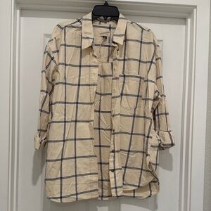 UNIVERSAL THREAD FLANNEL Plaid Button-Up Shirt XL
